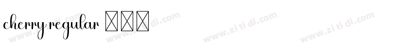 cherry regular字体转换 cherry regular字体转换
